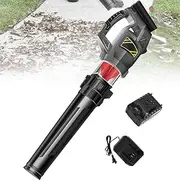 Cordless Leaf Blower, Garden Blower with Brushless Motor and Li-Ion Battery, 250km/h, 18000RPM, Handheld Leaf Blower for Patio Cleaning, Lawn Care, Blowing Leaves and Dust