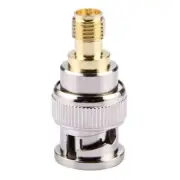 BNC Male Plug to SMA Female Socket RF Coaxial Coax Connector Adaptor