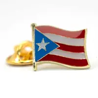 在飛比找有閑購物優惠-Puerto Rico 波多黎各國旗金屬胸針 國家胸徽 西裝