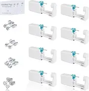 RYAN 8 Pieces Ear Piercing Gun Kit Disposable Ear Piercing Ear Piercing Set with Stud Earrings Ear Piercing Painless Self Piercing Tool Ear Holes Self Piercing Tool Ear Piercing Self Piercing, Polyvinyl chloride