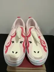 Vans Asher Canvas Unicorn Pink VN0A3B1WQ0Q Size 3.0 Young Girls