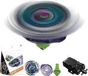 Battle Top, Gyro Battling Game, Interactive Activity, Portable Gyro Toy with Launch Device for Kids Outdoor Party Birthday