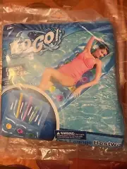 H2O GO Bestway Air Kool Lounge Chair Mat Pool Water Float