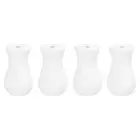 4Pcs Cord Knobs, 32mm Window Blind Tassels Wooden Pull Cord, White
