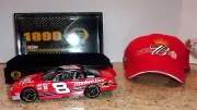 DALE EARNHARDT JR #8 BUDWEISER 1999 MONTE CARLO ACTION ELITE NASCAR + HAT NEW