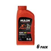 6 x Nulon X-PRO 10W-40 Long Life Performance Engine Oil 1L XPR10W40 Ref SEM10W40