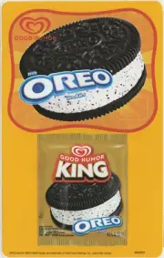 King Oreo Cookie Sandwich (Good Humor) Ice Cream Truck Sticker 5"x 8"