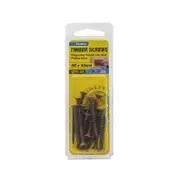 Zenith 8G x 40mm Florentine Bronze Hinge-Long Threads Countersunk Head Timber Screws - 20 Pack