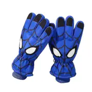 Spiderman / Unicorn Print Kids Boys Girls Gants de ski de neige Hiver chaud impermable leau Gloves_c Spider-man bleu