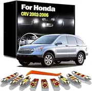 9Pcs LED Interior License Plate Light Kit, For Honda CRV CR-V II MK2 2002-2004 2005 2006 Car Reading Trunk Bulbs