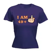 49 + 1 Middle Finger 50Th Age Birthday - Funny Womens T-Shirt Tshirt