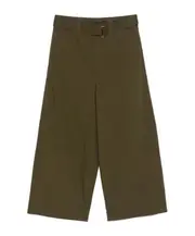 Belt loop casual pants FR36 Green