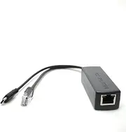 DSLRKIT Gigabit USB Type C Active PoE Splitter 48V to 5V IEEE802.3af Power Over Ethernet for Raspberry Pi 4 4B