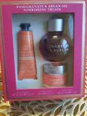 Crabtree & Evelyn Pomegranate & Argan Oil Nourishing Treats Gift Set Bath Set