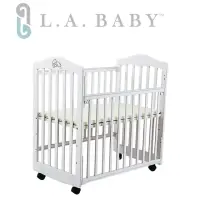 在飛比找momo購物網優惠-【美國 L.A. Baby】蒙特維爾美夢熊小床嬰兒床/實木/