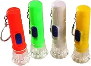 4 Pieces Mini Flashlight Keychain Bulk Assorted Colors Torch Keyring Flashlights LED Keychain Flashlights Small Keychain Light Hiking Camping Christmas Party Favors
