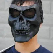 Halloween Mask Skull Face Horror Costume Skeleton Adult Half Full Head Props USA