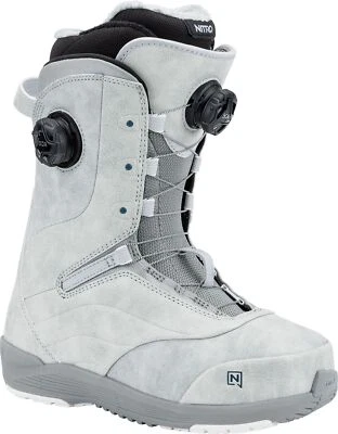 Nitro Crown BOA Women's Snowboard Boots, Grey, W9.5 MY25