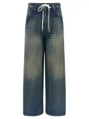 [Mm6 Maison Margiela] Mm6 Maison Margiela-Wide Leg Jeans Blu-Donna 28