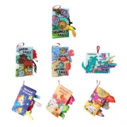 Fun Crinkle Baby Book with Multiple Animals Squeakers Kids Brain Training