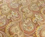 LEE JOFA RUSSET "BRIANZA PAISLEY" ITALIAN COTTON PAISLEY PRINT FABRIC