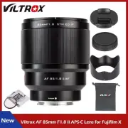VILTROX 85mm F1.8 Mark II Auto Focus APS-C Prime Lens for Fujifilm X Mount