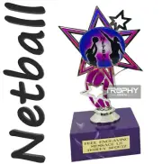 1 x NETBALL custom sports 180mm Trophy Award club MVP Winner FREE Engraving