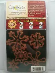 Set of 5 Cut & Embossing DieTemplates NEW Spellbinders Snowflake Wonder S4-085
