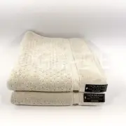 Hotel Balfour 2Pc Bath Towels Super Soft Beige 100% Cotton Made In Turkey New