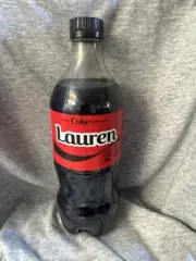 Share a Coke with Lauren 2025 Personalized Gift Coca~Cola Bottle 20oz Zero