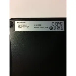 創見 TS8XDVDS-W 8X 黑色 燒錄機 光碟機 DVD 外接式 DVD燒錄機 USB 超薄