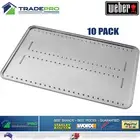 Weber Premium Convection Trays BBQ 10pk for Q2000 Q2200 Roasting Foil Baking PRO