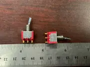 2-PCS C&K 7201P4DZGE Toggle Switch DPDT 5A 120V