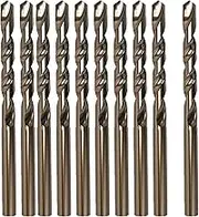 M MIMHOOY 5mm / 0.19" Cobalt Drill Bit Set (10 Pcs), M35 Cobalt Twist Drill Bits for Stainless Steel and Hard Metal