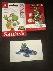 Nintendo Switch SanDisk 64 GB Micro SD Memory Card Series 1 Pin Lot Yoshi New