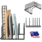 Chopping Board Organizer Cutting Board Storage Shelf Pot Lid Rack Dish Holder AU