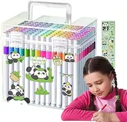 Coloring Markers for Kids | Long-Lasting Marker Set for Kids - No Smudging Bold Acrylic Pen for School Classroom Travel Adult Easter Girls Toddler Use