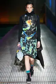 Prada SS17 Runway Radar Nylon Top Size 38 Multicolor