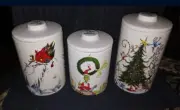 How The Grinch Stole Christmas - 3 Piece Canister Set - Dr Seuss - New