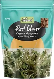 Untamed Health Organically Grown Sprouting Seeds Red Clover, 100g