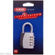 ABUS Padlock -155/40 -40mm -Resettable Combination Padlocks-FREE POST 15540C