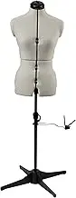 Sewing Online Adjustable Dressmakers Dummy, in Cream Fabric with Hem Marker, Dress Form Sizes 10 to 18 - Pin, Measure, Fit and Display your Clothes on this Tailors Dummy - 023816-CREAM