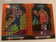 2018-19 Panini Prizm Mosaic Orange Parallel Lot Kyle Lowry + Jimmy Butler /99