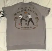 Roots of Fight Bruce Lee Jun Fan Gung Fu Institute S.Sleeve Sweatshirt Men's 2xl