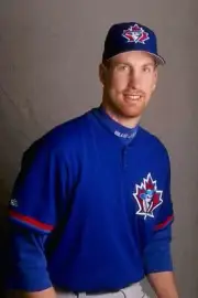 Erik Hanson Toronto Blue Jays at Spring Training in Dunedin Florida Old Photo 1