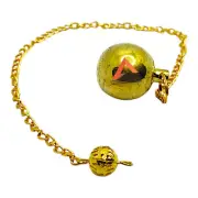 Healing Metal Pendulum Divination Small Openable Golden Metaphysical Reiki