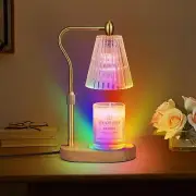 Candle Warmer Lamp with 8 Colors LED Changing,with Timer Dimmer Adjustable He...