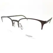 Flexon B2035 070 Dark Gunmetal Green 49mm with Nose Pads New Authentic Frames