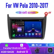 9'' For VW Polo 2010-2017 Apple Carplay Android 13 Auto Head Unit Car Radio GPS