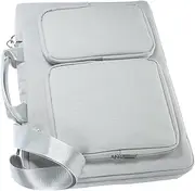 Uonlytech 1Pc Silver Laptop Storage Pouch Stylish Notebook Shoulder Bag for Business Professionals Lightweight Computer Carrying Bag for Office and Leisure Use